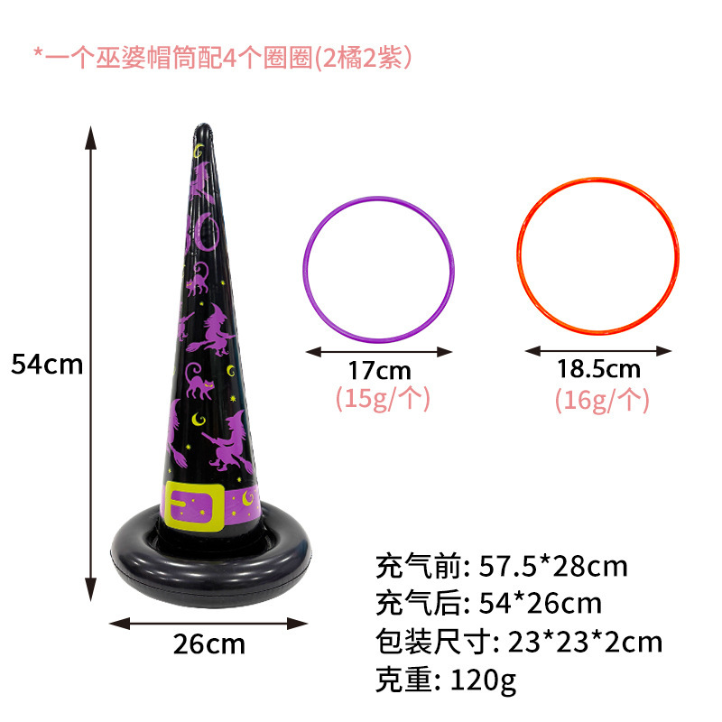 Sombrero de bruja morado