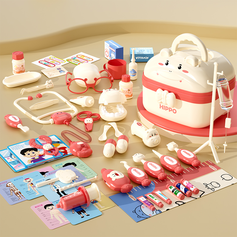 Hippopotame 58pcs Rose
