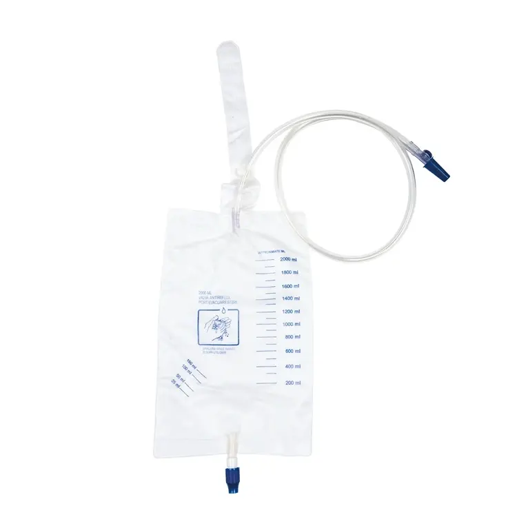 Standar tinggi medis sekali pakai portabel kantong urin dewasa tas koleksi urin untuk rumah sakit