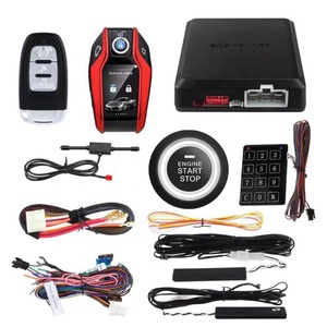Sistema de alarma para coche, botón remoto de 2 vías, lcd, llave inteligente, PKE, bloqueo automático y desbloqueo, arranque remoto, motor de parada de arranque - Product Image 2