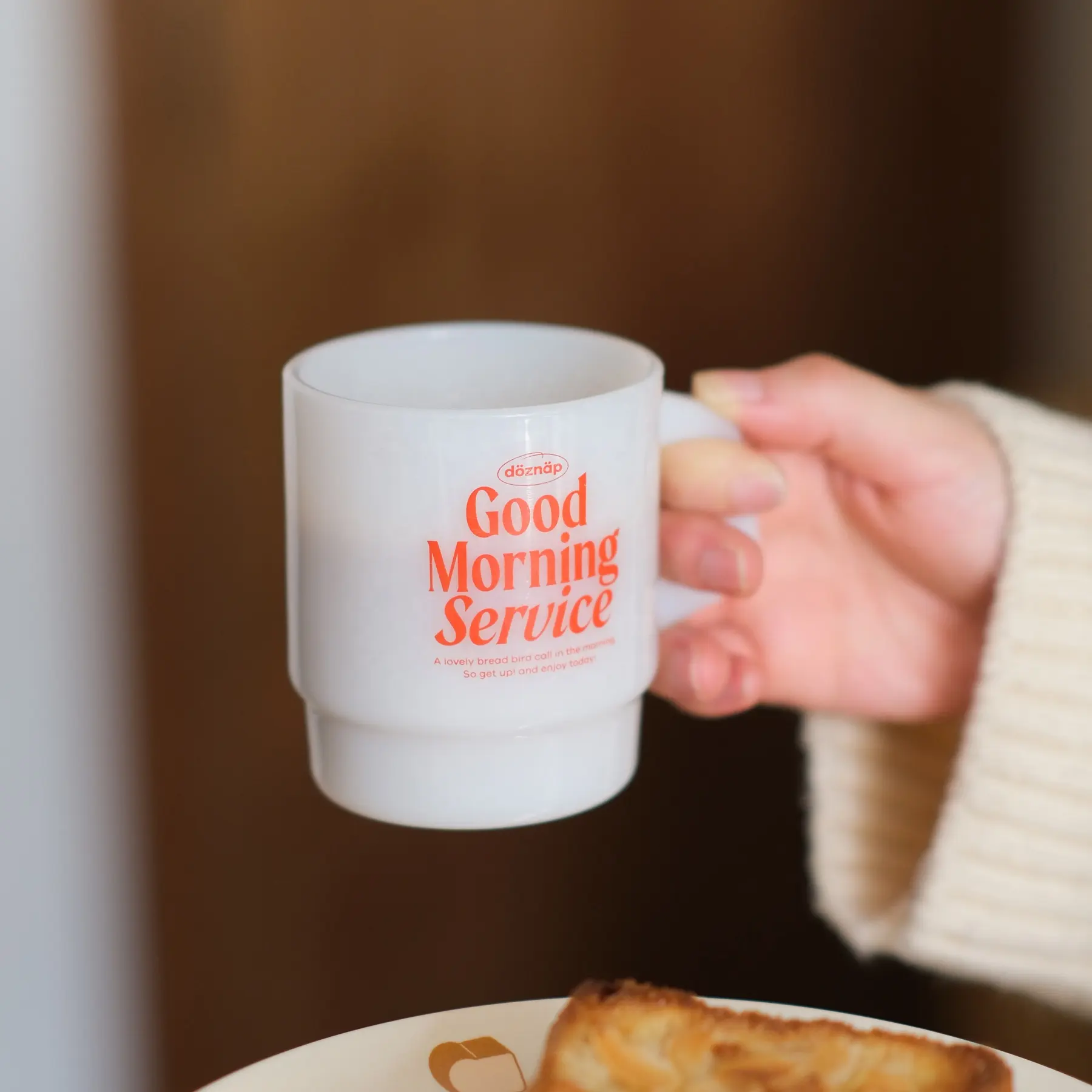 Taza de cristal de Jade blanco apilable, nuevo estilo