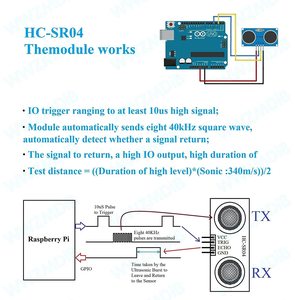 WWZMDiB Módulo de Sensor Ultrasónico para Arduino R3 MEGA Mega2560 Duemilanove Nano Robot XBee ZigBee, 2 Piezas, 2 Piezas