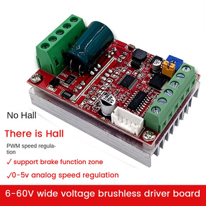 Treiber platine 6-60V BLDC Dreiphasen-bürstenloser DC-Motors teuerung 400W PWM Hall Motors teuerung treiber platine (mit Halle) - Product Image 2