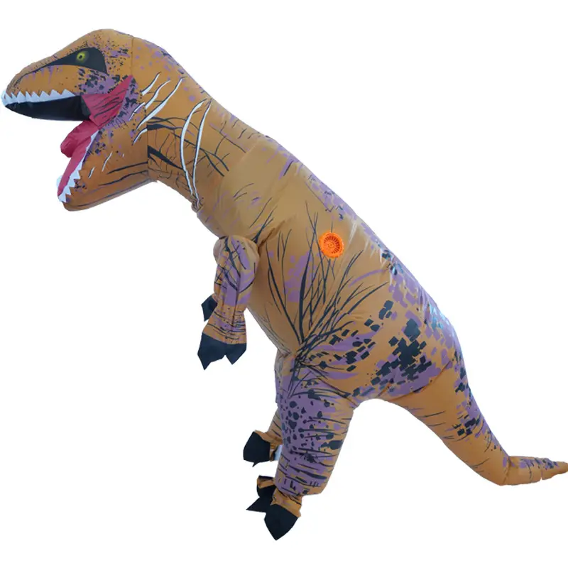Costumi gonfiabili per adulti il dinosauro T-rex gonfiabile originale e nuovi colori Costume da dinosauro gonfiabile per adulti