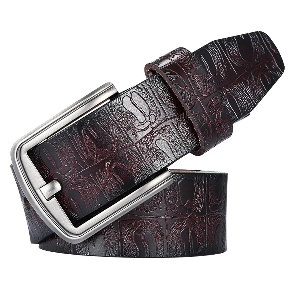 Marrant 424 Fashion Crocodile Muster Designer Herren Ledergürtel Herren Accessoires automatische Gürtels chn allen Cintos Masculinos