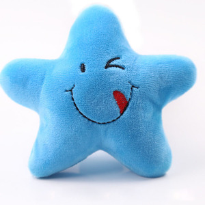New Five Pointed Star Bite Resistant Grinding Teeth Plush <strong>Toy</strong> Squeak Sound for Cats and Dogs for Small Animals - Product Image 1
