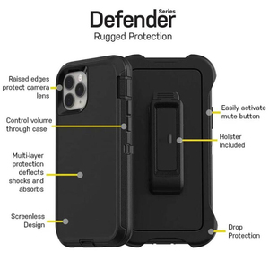 Armor Robot Defender Box Phone Case for iphone 14 15 Pro Max Heavy Duty Holder Kickstand Grade Protection Belt Clip <strong>Cover</strong> - Product Image 6