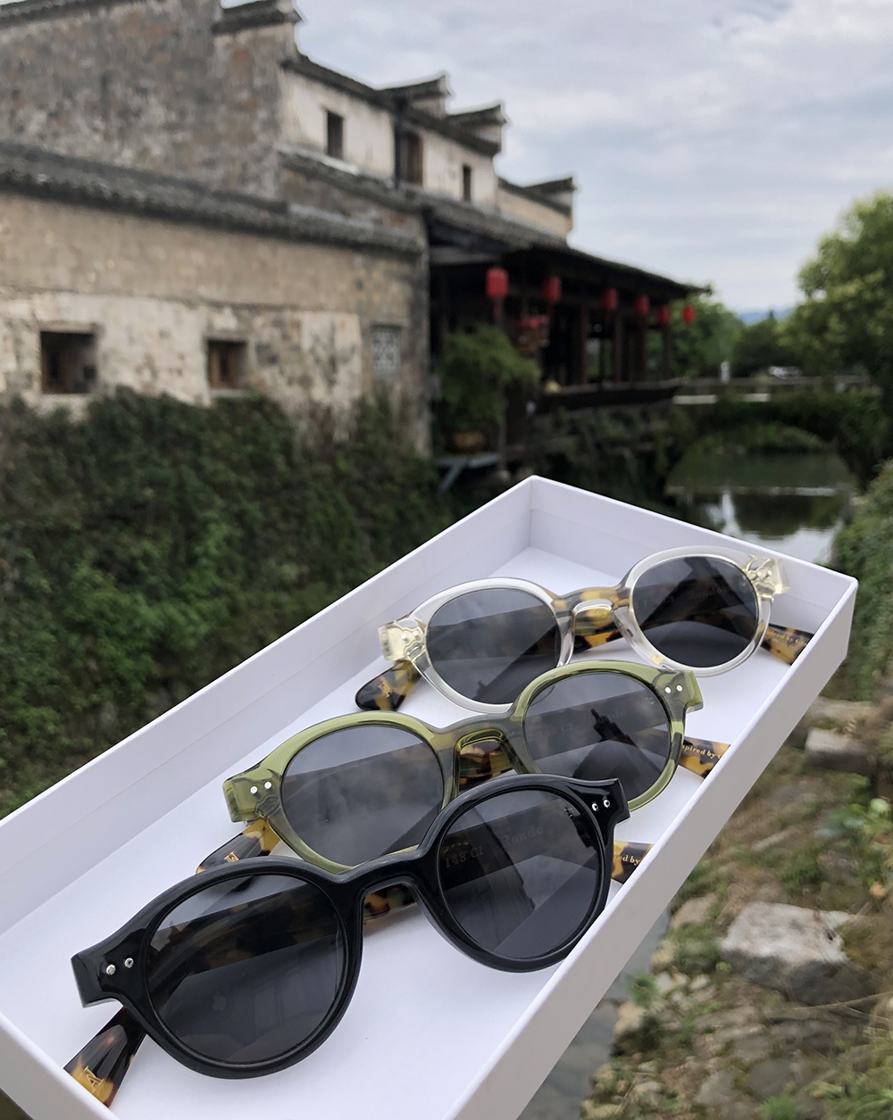 Japanese Style Retro Vintage Sunglasses Classic Round Frame Luxury