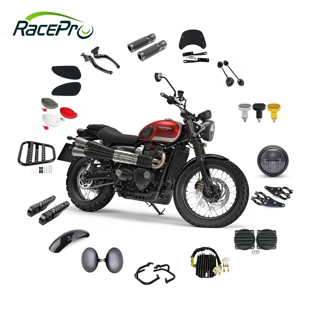 RACEPRO, precio al por mayor, accesorios de alta calidad, piezas personalizadas modificadas para motocicleta, accesorios para Triumph Scrambler 900