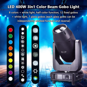 ไฟ3in1 LED ติดศีรษะสำหรับเวทีแต่งงานไฟ LED Rz 400W BSW ลำแสงคมชัดแสงไฟเปลี่ยนแบบ CTO CMY Effect RDM ควบคุมการซูม DMX512 - Product Image 3