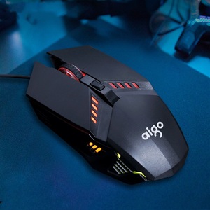 Q821Gaming Mouse cablato, ergonomico Gamer PC portatile Mouse per Computer portatili con RGB retroilluminato DPI fino a 2400 6 pulsanti programmabili - Product Image 5