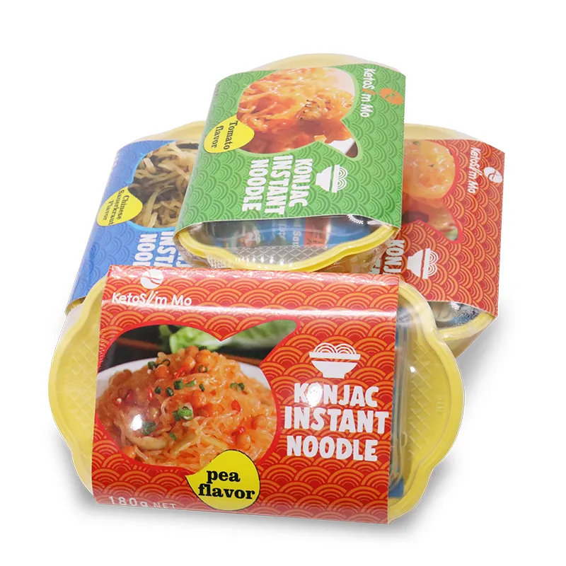 Certificazione Halal all'ingrosso alimenti cinesi coreani Thai Konjac spaghetti Ramen istantanei