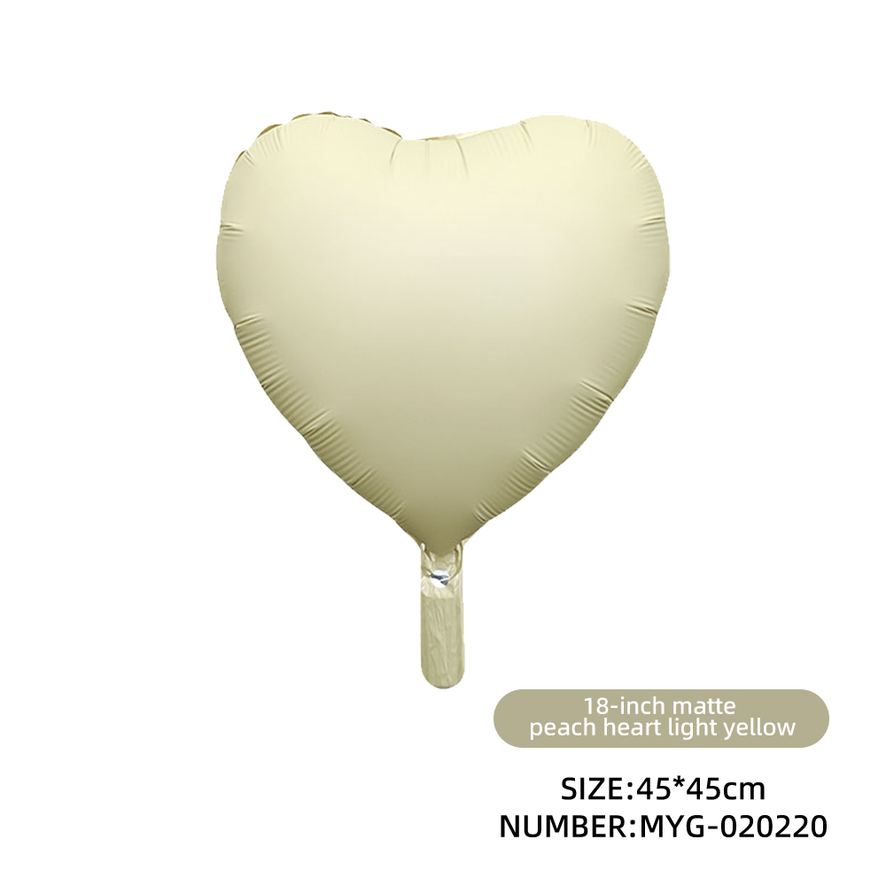 Heart matte yellow