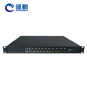 6LAN Industri 1U custodia per Computer Server 4 * SFP 2 ddr4 applicazione di rete 12 ° LGA1700 Firewall industriale Mini PC Router 2.5g Pfsen - Product Image 3