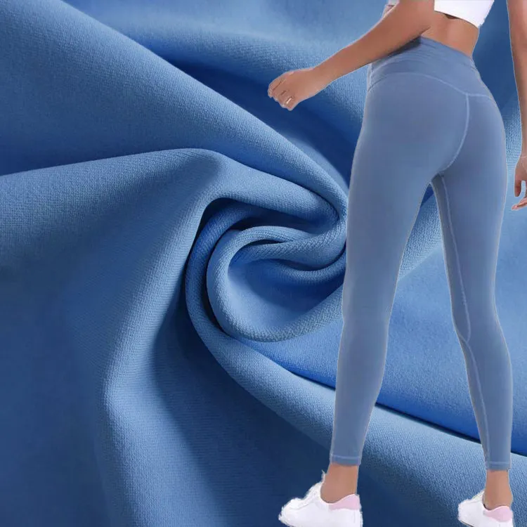 Wicking Bốn cách căng Polyester Spandex đan Elastane phòng tập thể dục mặc Vải cho Legging Áo ngực thể thao