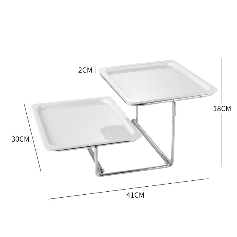 Two-tier shallow plates