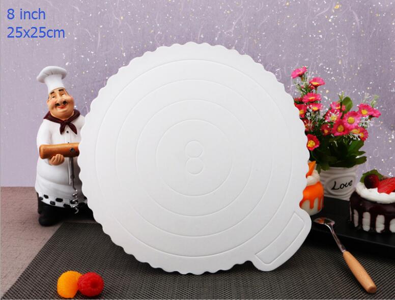 White Round 8 inch