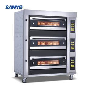 Nướng thiết bị thép không gỉ thương mại Lò nướng điện bánh Pizza nướng boong lò Lò nướng điện - Product Image 1