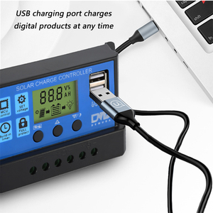 PWM Smart Solar laderegler LCD-Display USB-Ausgang 12V 24V 10a 20a 30a Automatische Anpassung für lifepo4 Sealed Gel AGM-Batterie