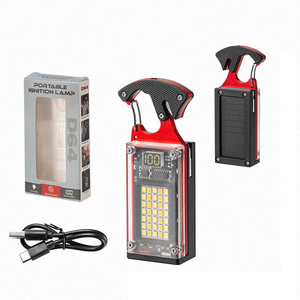 Mới nhất Mini Túi ngoài trời an toàn cắt Công cụ Keychain worklight LED <span class=keywords><strong>Tactical</strong></span> Torch đèn pin năng lượng mặt trời sạc - Product Image 3