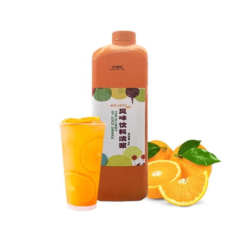 Yeni ürün fabrika toptan 100% yüksek kalite kabarcık çay konsantre portakal suyu SHJAYI tedarikçisi