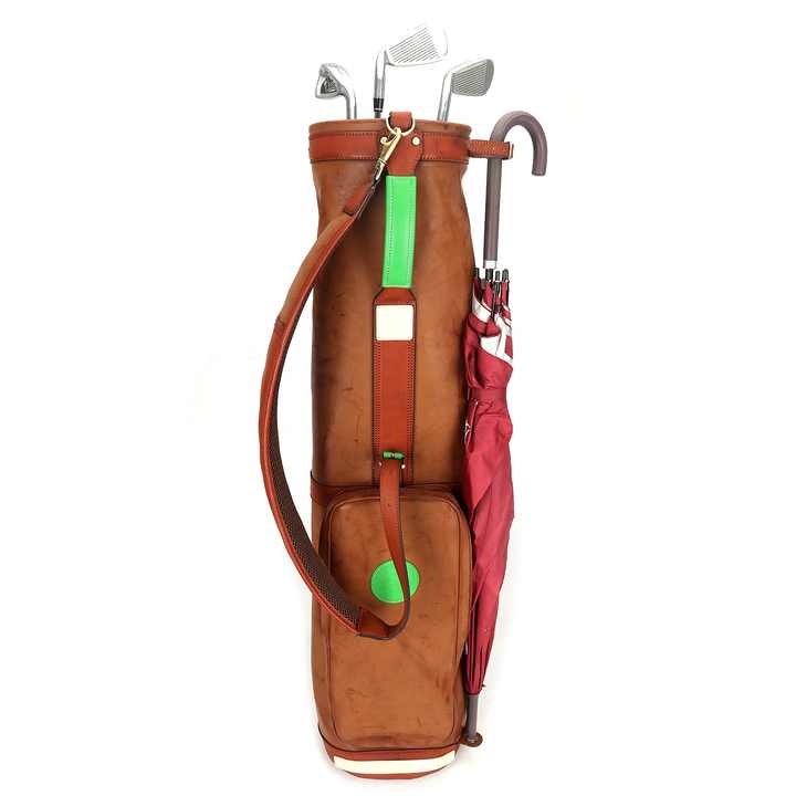 Men's Custom Houndstooth Tartan Golf Bag with Customizable Logo Classic Golf Club Loading Range