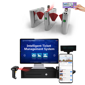 Supporto personalizza integra validatore di biglietti di terze parti 7 display LCD lettore RFID altoparlante codice qr barriera a lembo nello stadio - Product Image 4