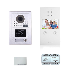 Cámara de timbre visual con cable directo de fábrica Monitor de 4,3 pulgadas Villa Apart Video puerta teléfono sistema de intercomunicación - Product Image 1