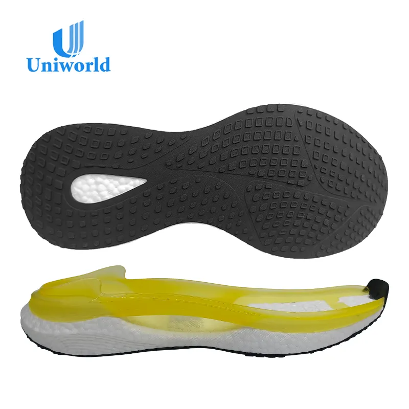 निर्माता जूते रनिंग एकमात्र OEM अनुकूलित तलवों थोक कम कीमत जूता तलवों आदमी के लिए उपयुक्त लग रहा है के साथ ईवा outsole के