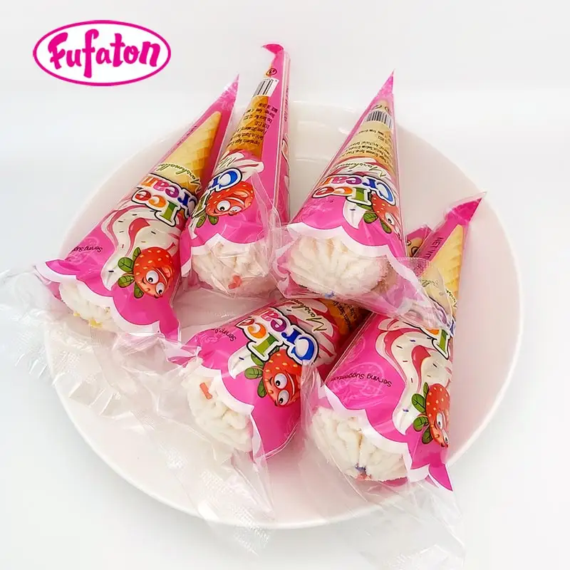 Marshmallow fornecedor de doces sorvete com sabor fruta atacado