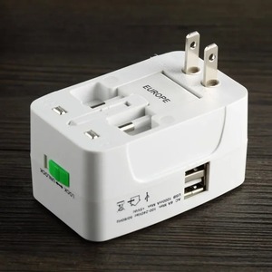 Jumon All <strong>in</strong> One Universal International Plug 2 USB Port World AC Power Charger Multinational Adapter <strong>AU</strong> US UK EU Travel Adapter - Product Image 3