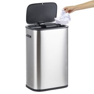 SY 50L vuông thép không gỉ cảm ứng cảm biến chuyển động thân thiện với môi nhà sử dụng chất thải bin Thùng rác có thể - Product Image 1