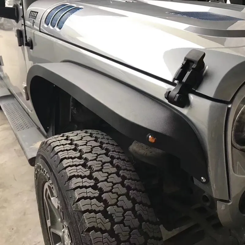 Guardabarros delantero y trasero VISHN de aluminio Avenger para jeep Wrangler JK 2007-2018 guardabarros protector contra salpicaduras rueda ceja