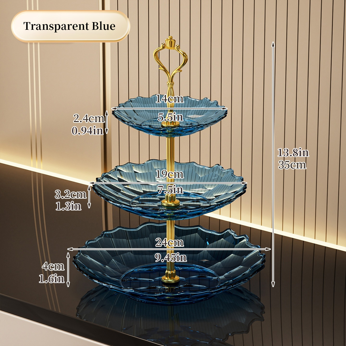 Bleu transparent