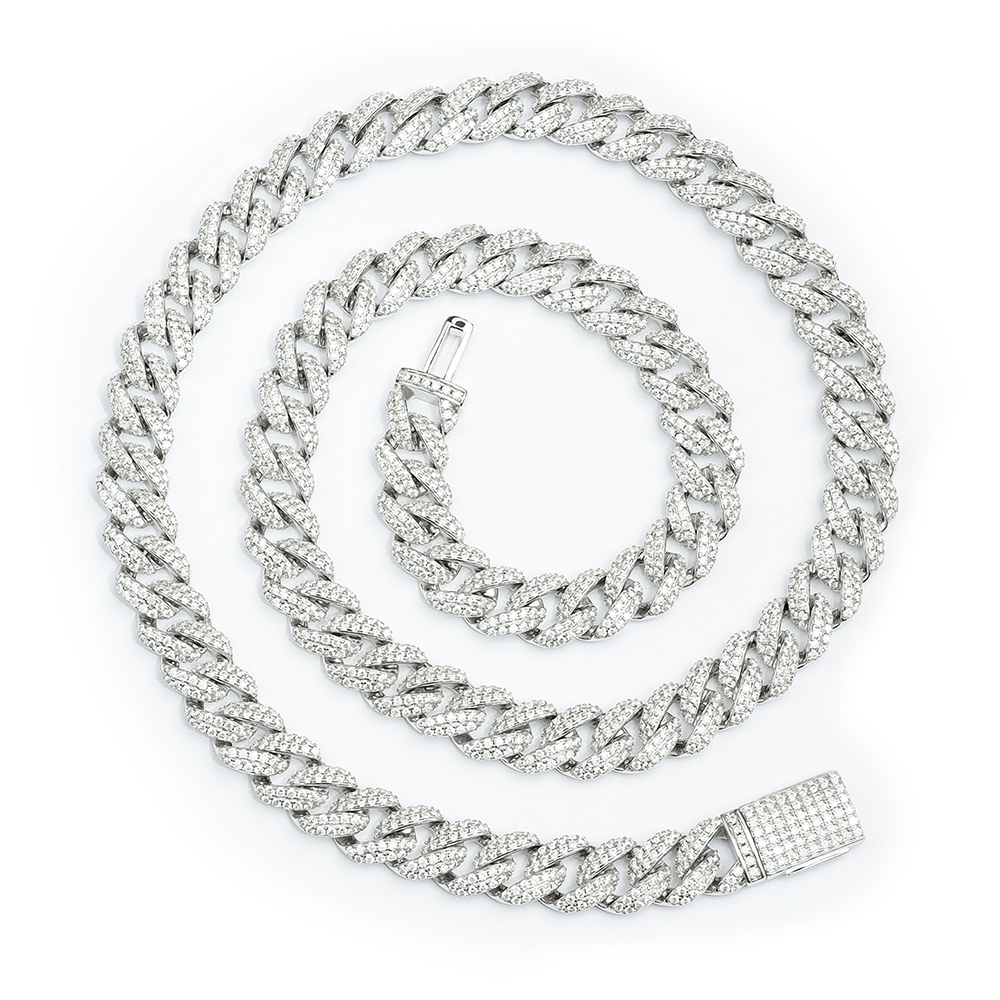 Silver Color 8mm 18in Arc Style Necklace