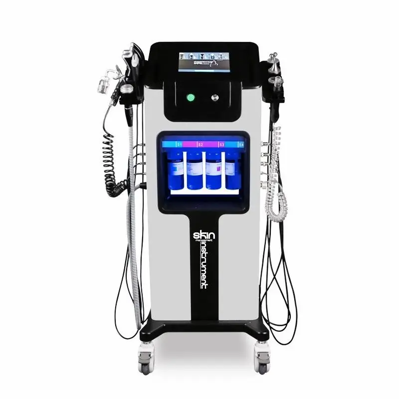 8 en 1 dispositif anti-rides diamant Spa visage Micro Jet Aqua Peeling hydrogène Dermabrasion Machine Hydro