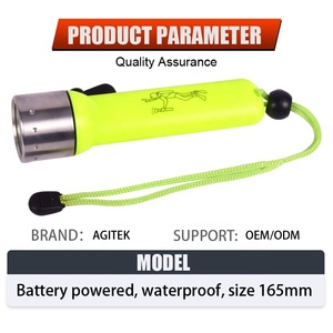 Ngoài trời LED Tay Ánh sáng LED Đèn câu cá có thể sạc lại ánh sáng đèn flash khẩn cấp pin khô câu cá tay đèn phụ kiện câu cá - Product Image 6