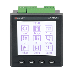 Acrel ARTM-Pn Rs485 Modbus-RTU GFSK Controlador de temperatura inalámbrico Dispositivo de visualización para sensor de temperatura ATE - Product Image 1