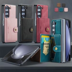 三星Galaxy Z折叠5皮革钱包外壳2合1可拆卸手机外壳 - Product Image 6