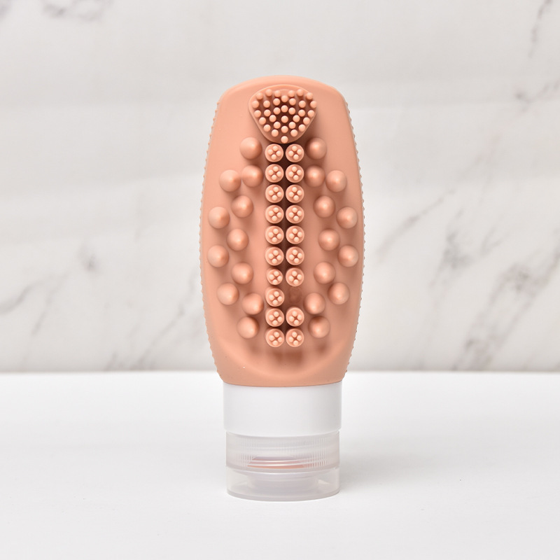 Brown-multifunctional silicone dispensing bottle