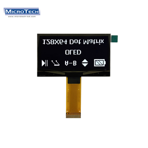 COG 128*64 PMOLED white LED monochrome <strong>display</strong> dot matrix screen 4-wire SPI MCU interface - Product Image 1