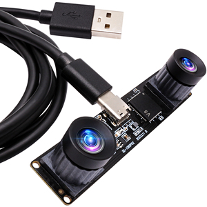 Módulo de cámara USB de sincronización de lente dual ELP 4MP de alta velocidad 1080P 60fps Mini Cámara Lightburn para PC Raspberry Pi Jetson Nano - Product Image 1