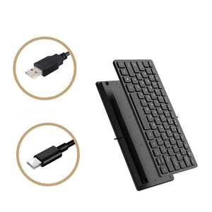 Mini 87 teclas con cable pequeño teclado tipo C interfaz portátil teclado externo para juegos - Product Image 5