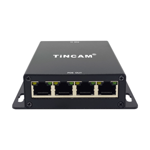 TiNCAM 1000M 1 POE <strong>Input</strong> 4 POE <strong>Output</strong> 30W Extend 100 Meters Metal Casing CCTV IP <strong>Camera</strong> Gigabit POE Extender Repeater - Product Image 2