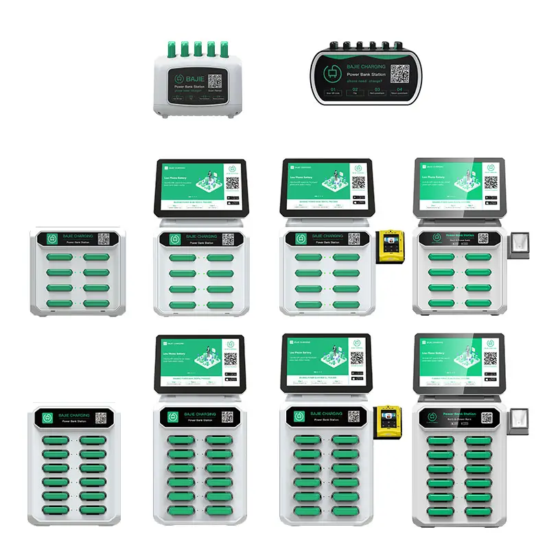 WIFI/4G/Ethernet compartir banco de energía alquilar ESTACIÓN DE cargador de teléfono móvil portátil compartir banco de energía máquina expendedora batería de 6000mAh