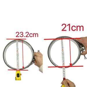 หน้าแปลนท่อไอเสีย DPF เหล็กคลิป V-Clip สำหรับเครื่องฟอกไอเสียเครื่องยนต์ - Product Image 3