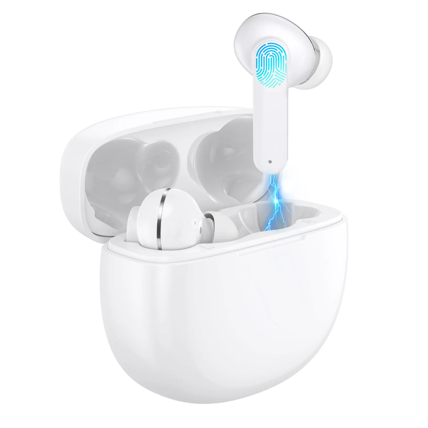 Oem רעש ביטול Bluetooth TWS אוזניות עמיד למים אלחוטי אוזניות מיני עגול ספורט 3D סטריאו נשמע אוזניות