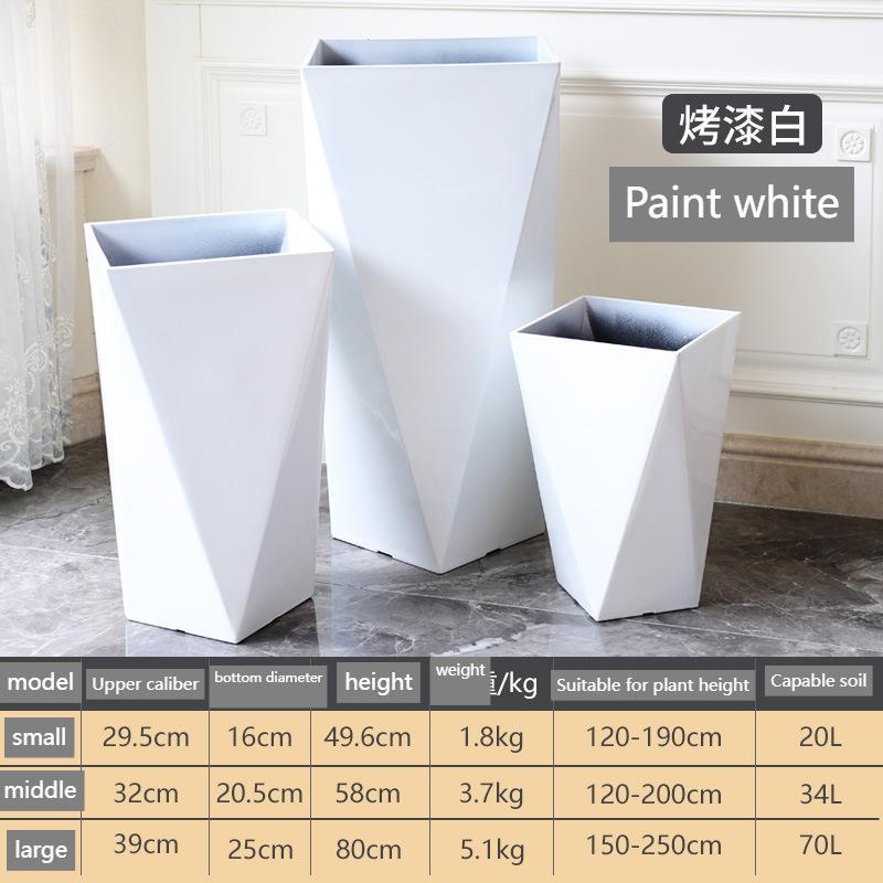 Diamond shaped painted white