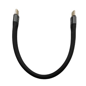 USB4ข้อมูลการชาร์จเร็ว Type-C ตัวผู้กับตัวผู้ส่ง40GB ธันเดอร์โบลท์ USB 4แบบนุ่มแบนสั้น C กับสายต่อ USB - Product Image 6