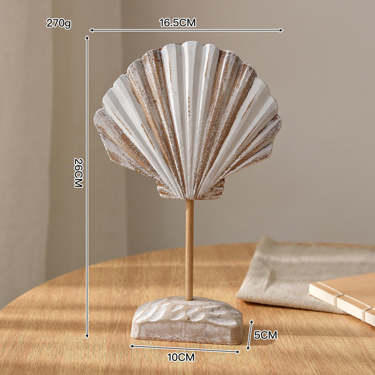 Adornos de concha retro